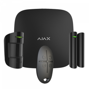 AJ-HUBKIT-B Kit de Alarma Ajax con IP y GSM/GPRS, negro