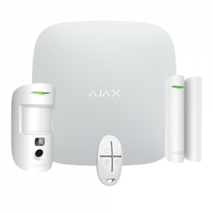 AJ-STARTERKIT-CAM-4G-W Kit de alarma profesional AJAX con Wi-Fi